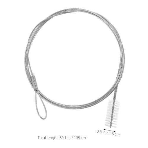 Escova De Com Tubo Longo E Flexível 53 Polegadas Nylon 2