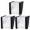 3Pcs De Armazenamento Plástico Para Relógio E (Preto) 1