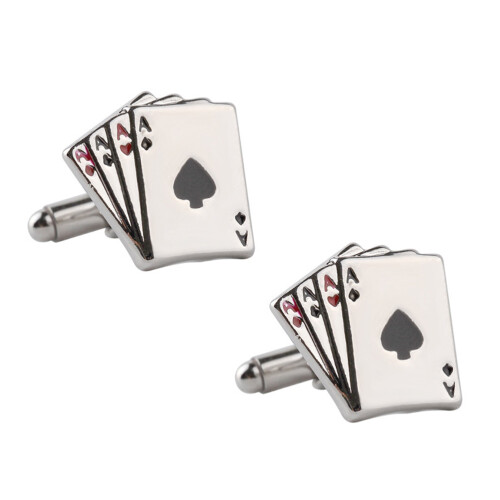 4 Unidades De Punho Masculinas Poker 2