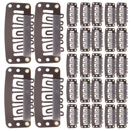 60Pcs Metall Perukklämmor Hårförlängningsklämmor Snabbklämmar