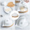 1 St Ceramic Butterdisk, Hushålls Butterfat, Hjärtformad Matdisk (Vit) 3
