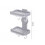 Double Layer Soap Dish Wall Mount Dishes  Suction Cup Rack With Hook 2