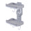 Double Layer Soap Dish Wall Mount Dishes  Suction Cup Rack With Hook 10