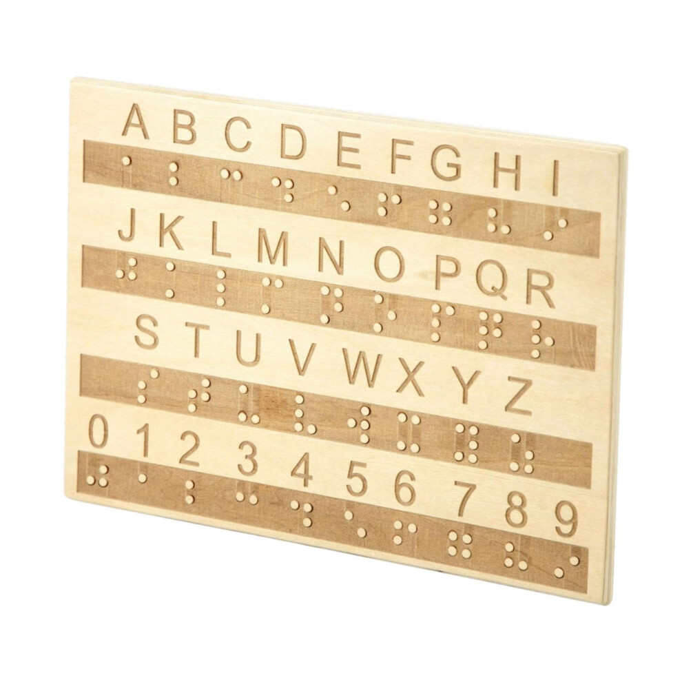 Braille Alphabet Board Lightweight Tactile Practice Board With Raised Dots And Touch-Based Design