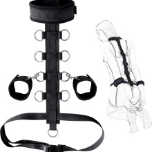 Bed Bondage Restraints Adjustable Wrist And Ankle Cuffs Set Model R7 For Couples BDSM Handcuffs Bed Restraint Straps