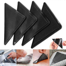 Tflycq (12 Pcs) 4/8/12/16pcs Mat Rug Carpet Grippers Anti Slip Curling Rug Tape Reusable