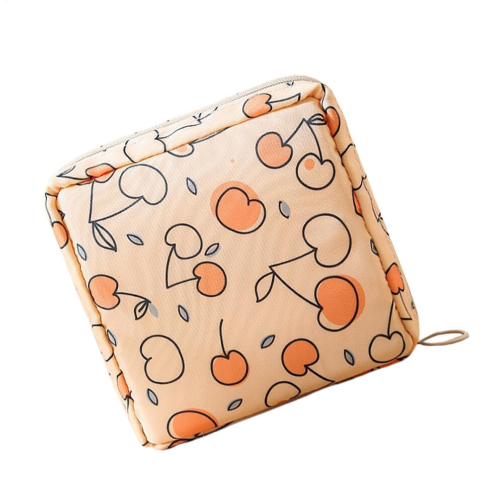 Napkin Storage Bag Printed Sanitary Napkin Storage Bag Small Portable Period Bag For Girls Feminine Care Organizer