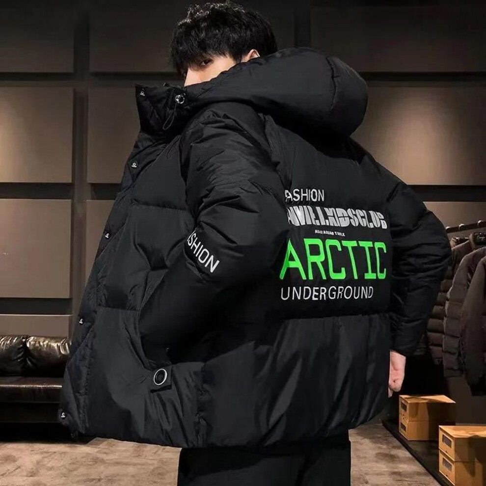 (black, XXXXL) Men's Down And Cotton Jacket Cool And Teenage Winter Outerwear Winter Clothing-image-OPC-PMNYB29-NEW