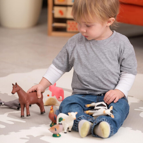 Learning Minds Set of 8 Jumbo Farm Animals 1
