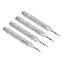 4 Stück Schnellarbeitsstahl-Marktücker-Set, 12,7 cm, Silber