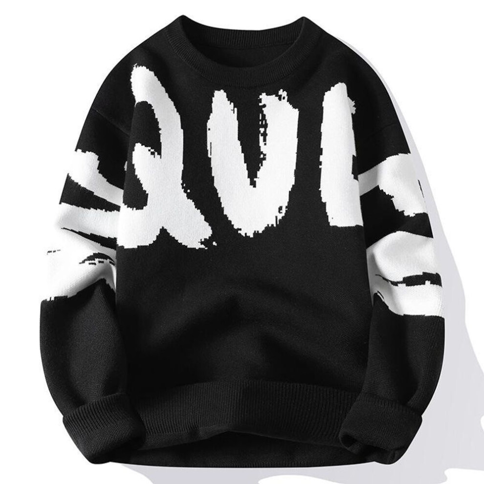 (black, S) Men's Sweater Autumn Winter Knit O-neck Warm Pullover Base Casual  Sweaters-image-OPC-PMNYBWH-NEW