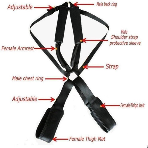 Bed Restraints Bondage Straps Set Soft Durable Adjustable Kit For Couples Pink 2