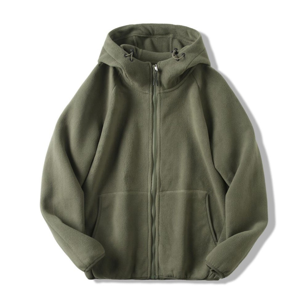 (green, XS) Autumn Winter  Sports Thick Warm Fleece Hoodie Men's Casual Comfortable Coat-image-OPC-PMNYCPY-NEW