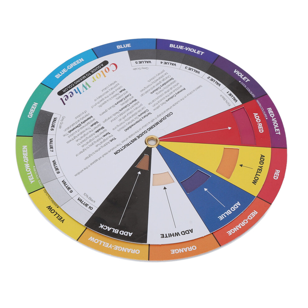 Tattoo Color Wheel Chart 13cm: Perfect Pigment Mixing Solution
