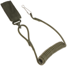 1Pc Adjustable Elastic Oar Rope Green PU Steel Leash for Kayak Use
