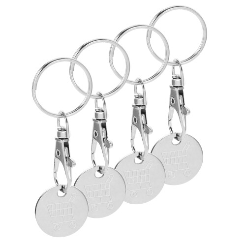 20 Winkelwagentje Muntje Sleutelhanger Voor 1