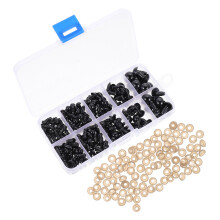 200 Unidades Ojos De Plástico Para Muñecas Y Manualidades