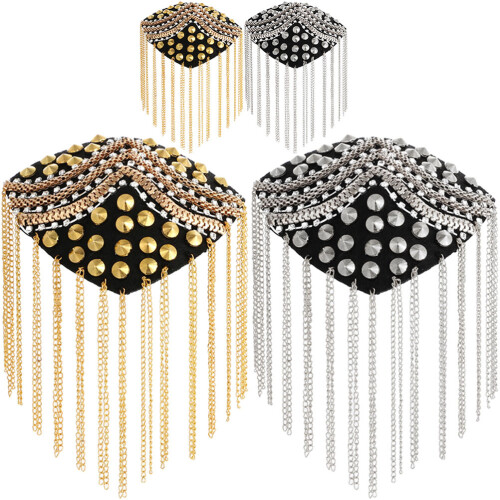 4 Pezzi Punk Con Rivetti Borchie E Frange Per Costumi 1