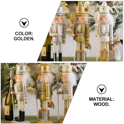 Nötknäckare Figur Soldat Guld Juldekoration 1