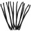 6Pcs Justerbara Elastiska Glasögonremmar Svart 11