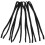 6Pcs Justerbara Elastiska Glasögonremmar Svart 2