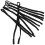 6Pcs Justerbara Elastiska Glasögonremmar Svart 10