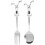 2Pcs Rostfritt Sked Set, Kaninformat Handtag För Barn 2