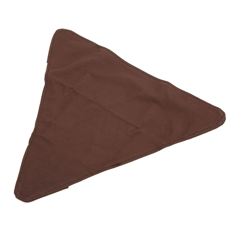 Foldable Tripod Canvas Stool 33x37x1cm Portable for Camping & BBQ Brown-image-OPC-PMNYTP2-NEW