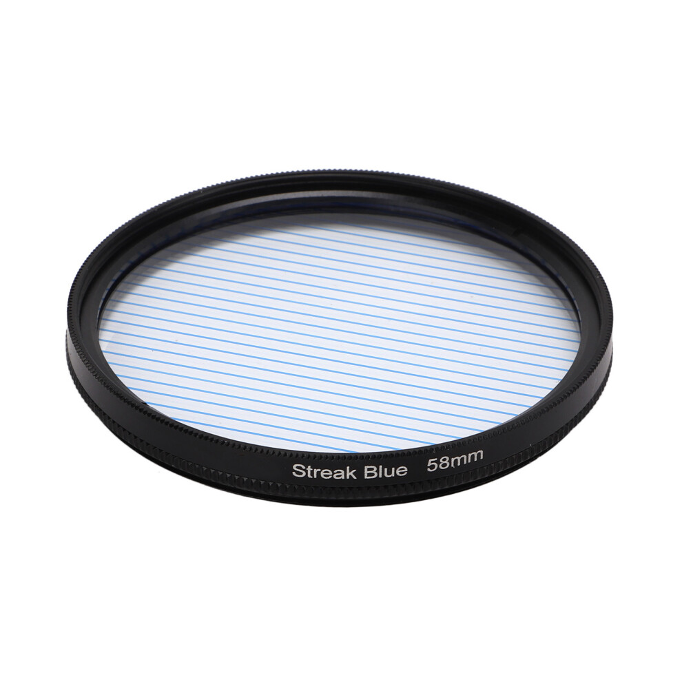 Optical Anamorphic Filter For Nikon Cameras 58Mm Streak Special Effects Blue 9311357323706