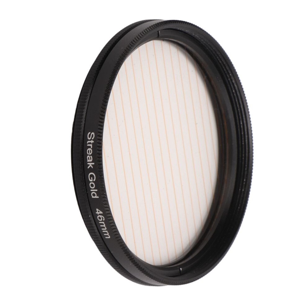 Junestar 46Mm Streak Anamorphic Camera Lens Filter For Cinematic Shots Gold 8791357323936