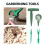 5Pcs Green Gardening Tool Set Soil Dibber Seeder Durable Plastic 8