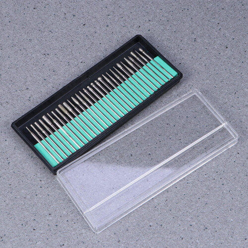 30Pcs 2,35 Mm Diameter Diamantmonterade Slipningsbitar Huvuden 2