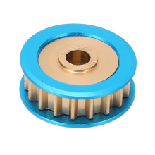 RC-Antriebriemen 18T Aluminiumlegierung Flügelriemenscheibe für TA06 XV01 1/10 Auto Blau