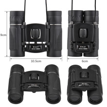 Kompakte faltbare Miniatur-Binokulare 8X21 Schwarz für Erwachsene & Kinder