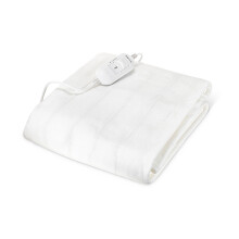 (White, Double - 120x135cm) MONHOUSE Premium Electric Blanket - Heated Under Blanket - Detachable Controller & Machine Washable - 3 Heat Settings
