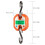 150kg Portable Digital Crane Scale LCD Backlight Steel Hook Black 9