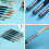 1 Set/8 Pcs Metall Pennförlängare Förlängningshölje 9