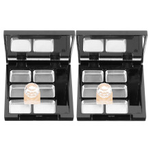 2 Set Djupgående Tom Lipstick Och Ögonskuggopalätt För Förvaring