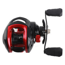 8KG Double Seals Baitcasting Reel, 7.2 Right Hand, Black Red