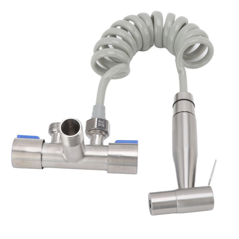 304 Stainless Steel Toilet Bidet Sprayer G1/2 Silver Handheld 7661357328150