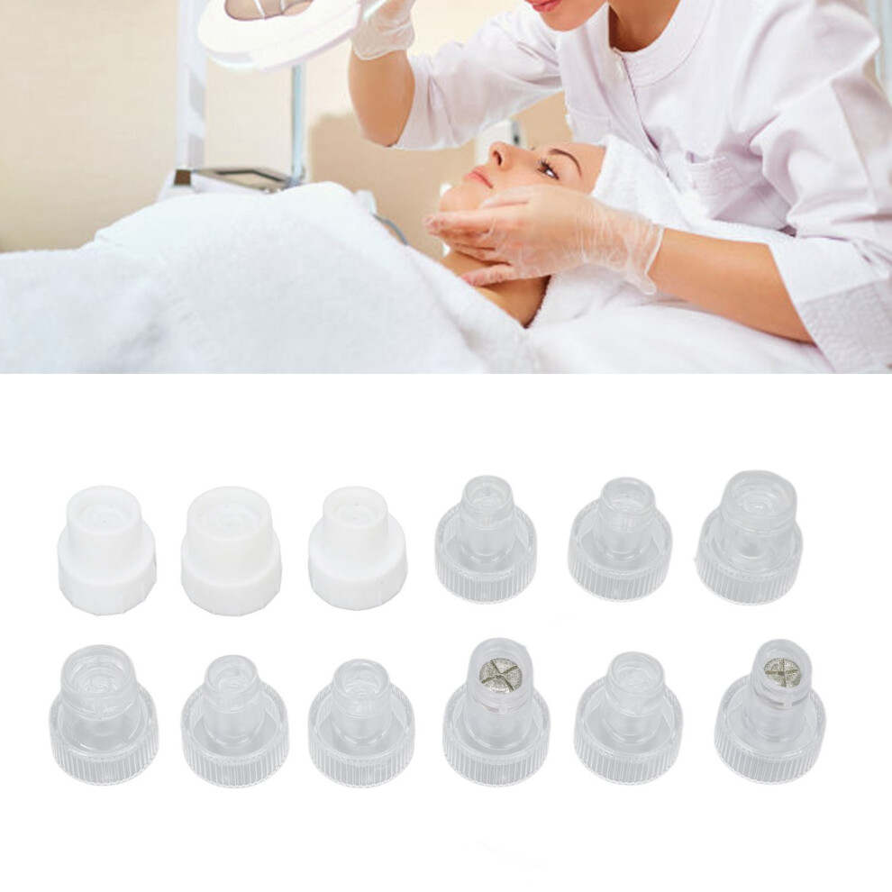 12pcs Hydra Dermabrasion Microdermabrasion Tips for Deep Skin Cleaning