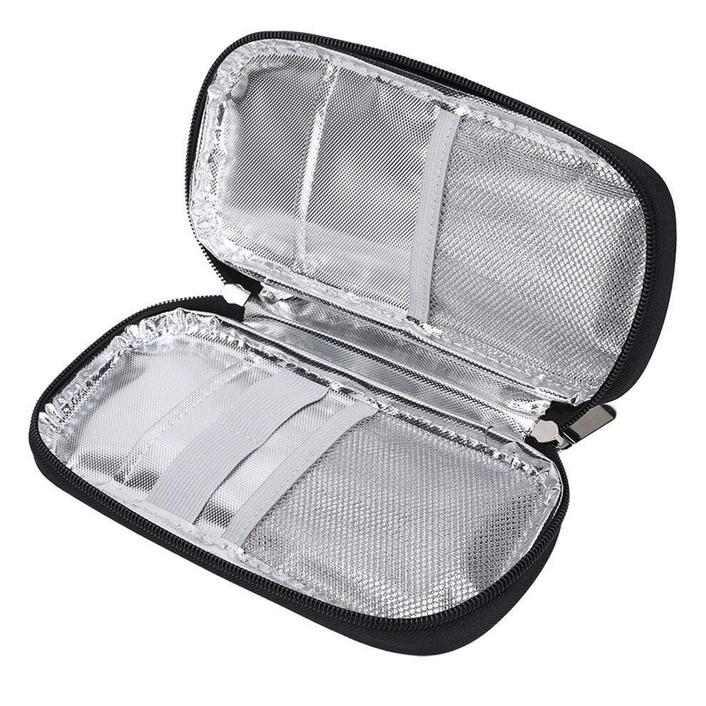 Gray Durable Medicine Cooling Bag - Protects Insulin On The Go
