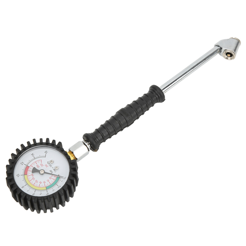 Handheld Mechanical Tire Pressure Gauge 0â220 PSI, Universal, Zinc Alloy-image-OPC-PMNZJHZ-NEW