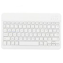 10 Zoll Wasserdichtes Bluetooth Wireless Tastatur, Schlank, Weiß, 110mAh Akku