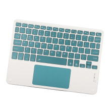 Ultradünnes 10-Zoll-Wireless-Tastatur mit Touchpad & RGB-Hintergrundbeleuchtung, dunkelgrün-schwarz