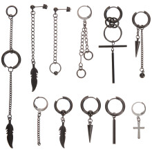 11 Pendientes Colgantes De Inoxidable Para