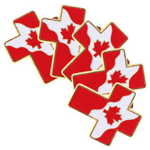5 Pièces Épinglettes Canadien En