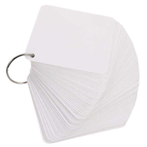 300 Fiches Blanches En Papier Pour Prise De Notes Portables