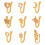 Nasale A U In Rame 9 Pezzi Clip In Piercing 1