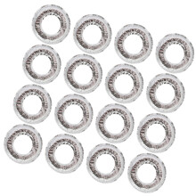 50Pièces Couvre-Brûleurs De Cuisinière En Aluminium Argenté Anti-Huile